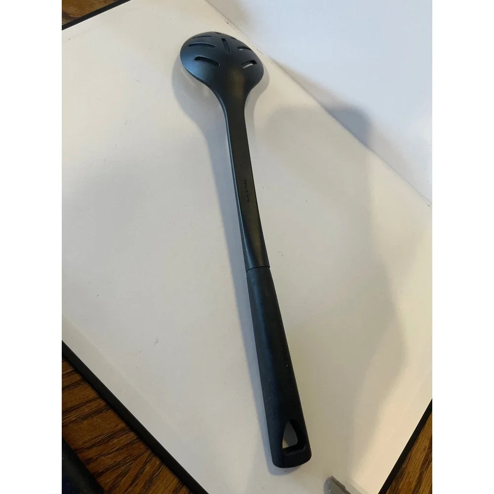 Calphalon Black Nylon Slotted Spoon Heat Resistant Nonstick Safe Kitchen Utensil